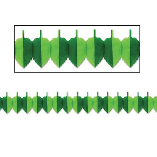 Beistle 12ft. Green Spring Leaf Garlands, 2ct.
